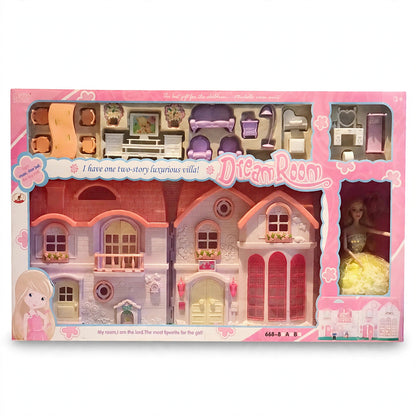 Luxurious Dream Room Villa Dollhouse Set (3Y+)