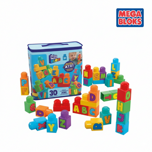 MEGA Bloks HRR60 Fisher-Price ABC Building Bag (30 Pieces) 1y+