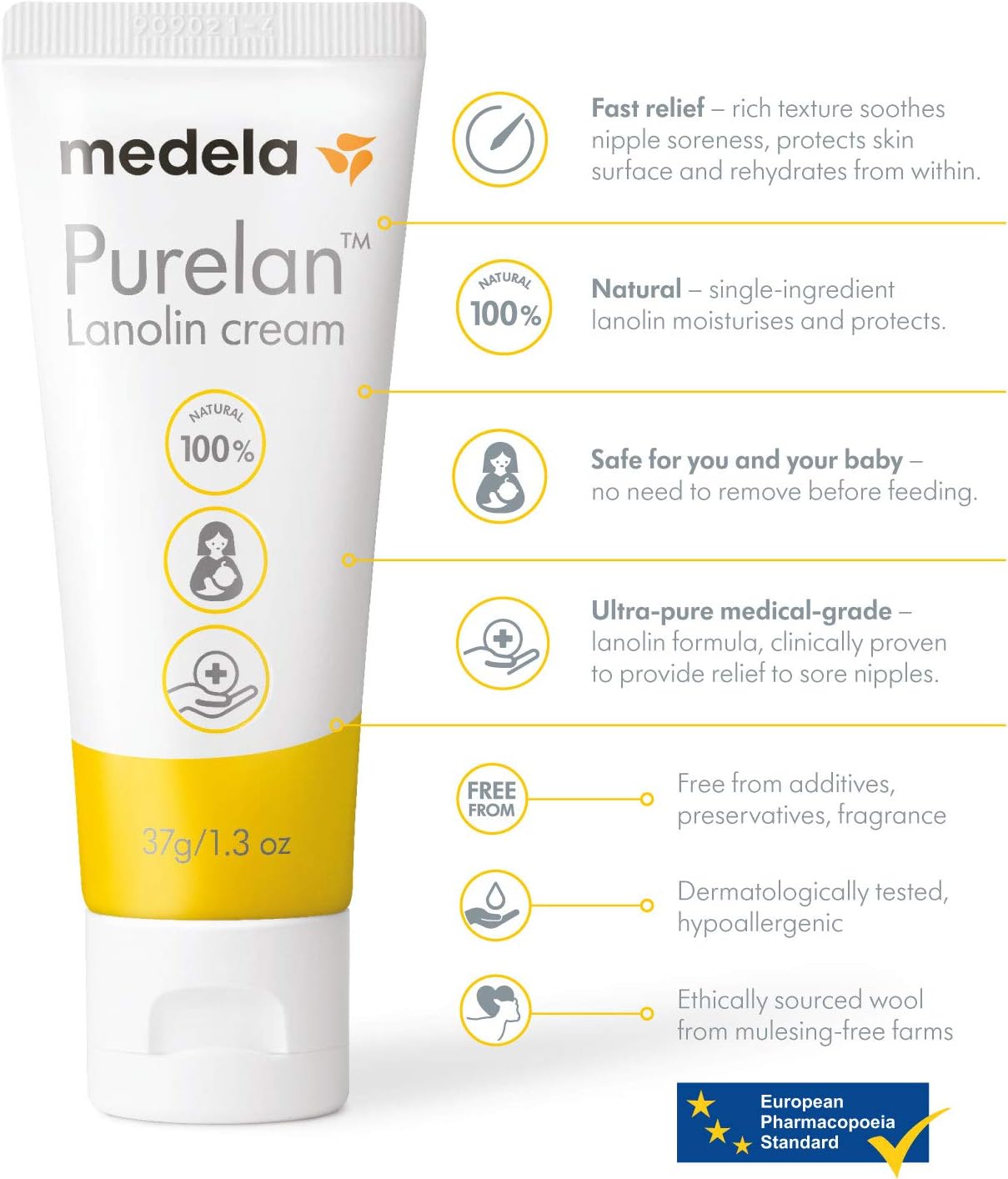 Medela Purelan Lanolin Nipple Cream 37g