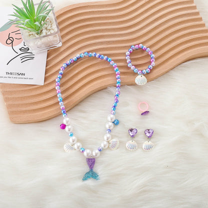 Mermaid Princess Wig and Jewelry Accessories