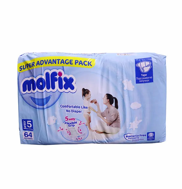 Molfix Baby Diaper Belt 5 Junior (11-18 kg) 64 Pcs