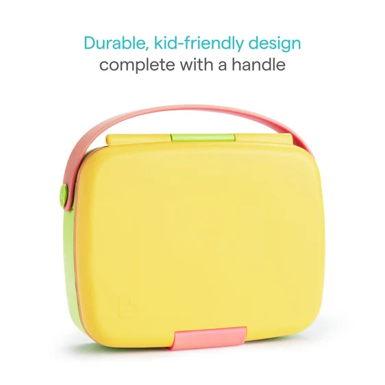 Munchkin Lunch Bento Box with Stainless Steel Utensils (18m+)