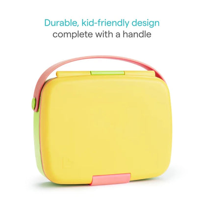 Munchkin Lunch Bento Box with Stainless Steel Utensils (18m+)