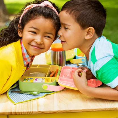 Munchkin Lunch Bento Box with Stainless Steel Utensils (18m+)