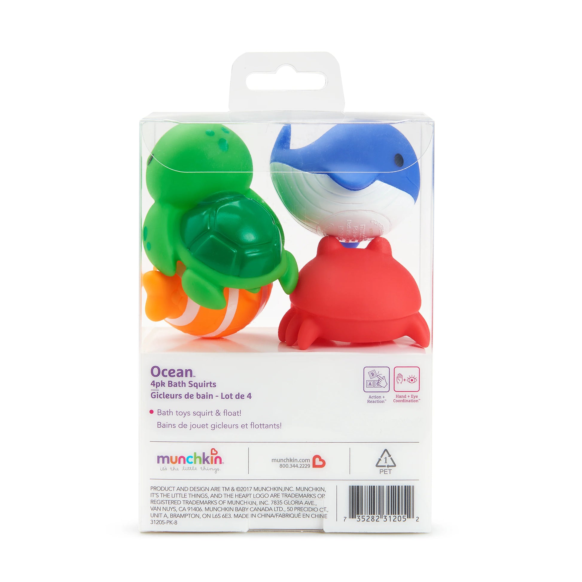 Munchkin Ocean Bath Squirts (9m+) 4 Pcs