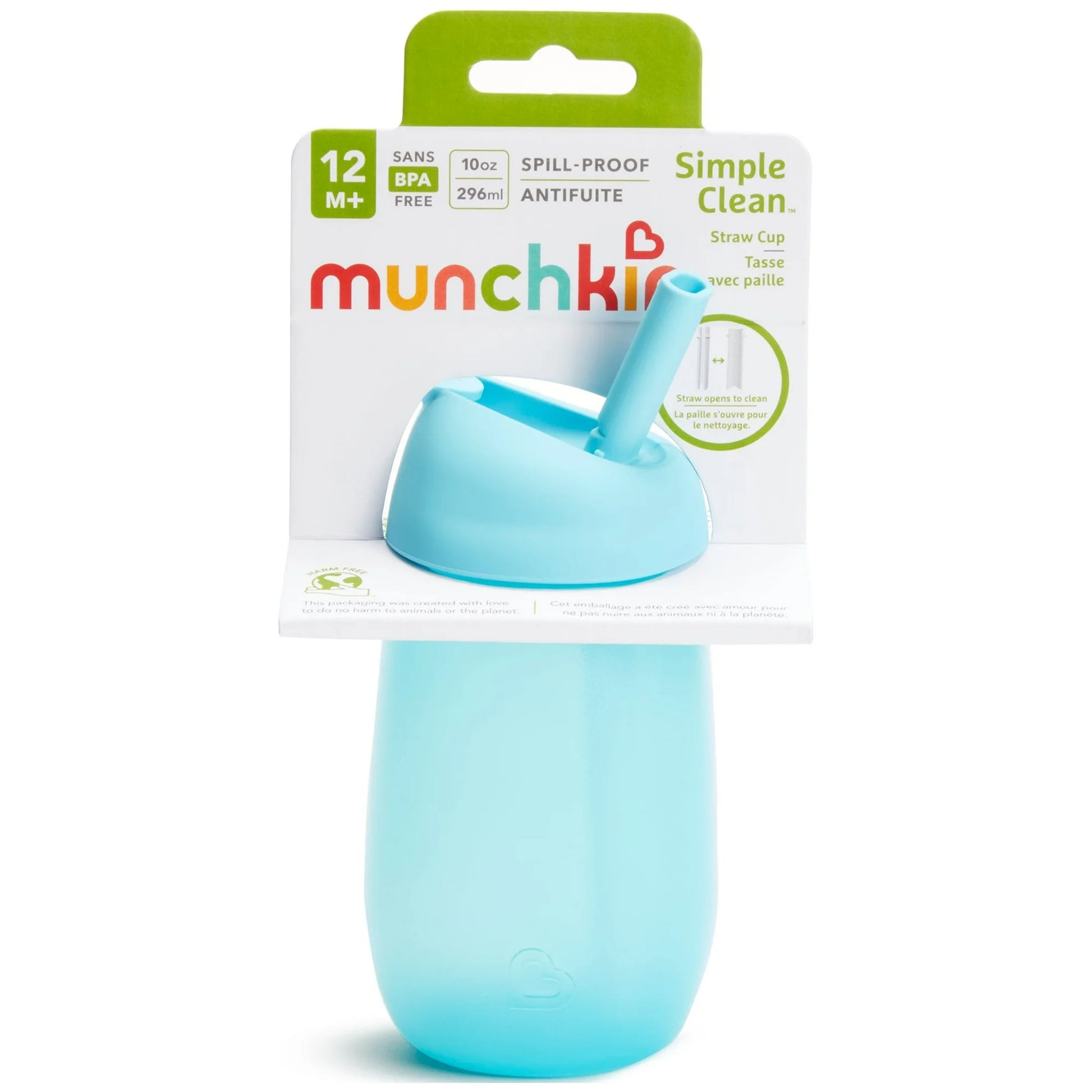 Munchkin Simple Clean Straw Cup (12m+) 296ml- Blue