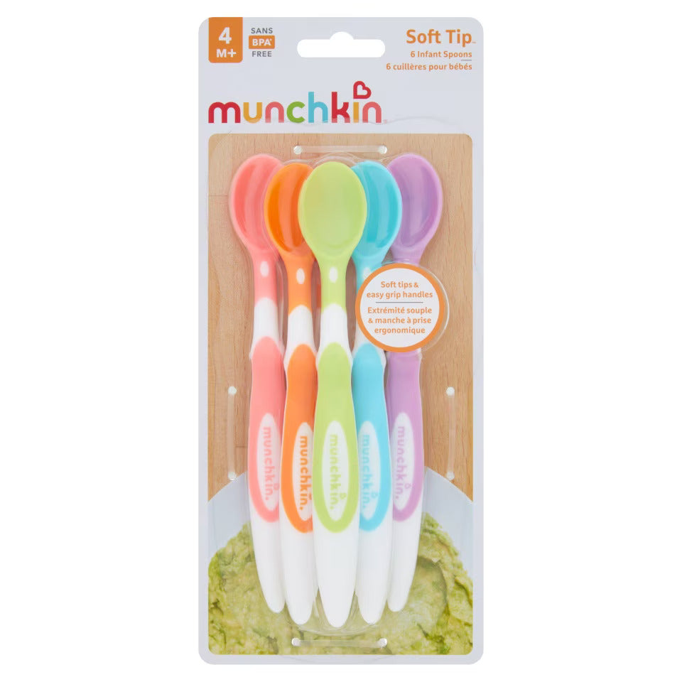 Munchkin Soft Tip Infant Spoons (4m+)- 6 Pcs