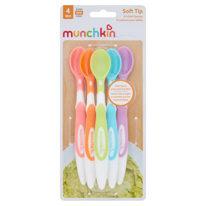 Munchkin Soft Tip Infant Spoons (4m+)- 6 Pcs