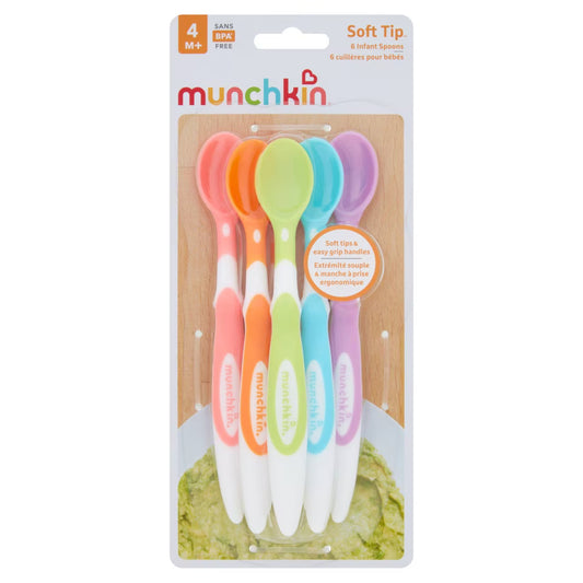 Munchkin Soft Tip Infant Spoons (4m+)- 6 Pcs