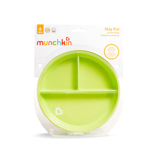 Munchkin Stay Put Suction Plate (6m+)- Green