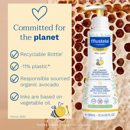 Mustela Nourishing Cleansing Gel with Cold Cream and Beeswax 300ml