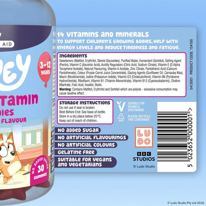 Natures Aid Bluey Multivitamin (3y+)- 30 Gummies