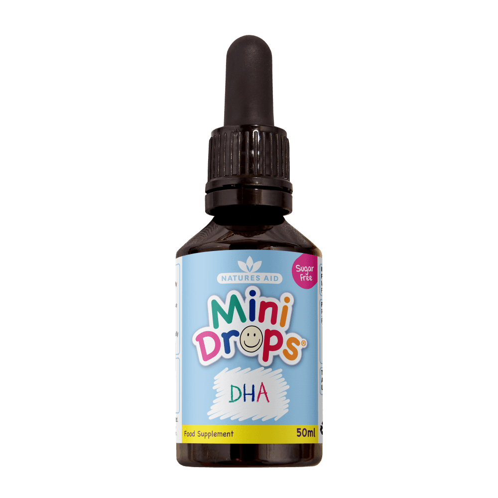 Natures Aid Mini Drops DHA Omega 3 Lemon Flavour 50ml