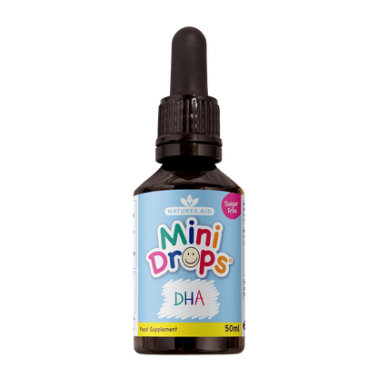 Natures Aid Mini Drops DHA Omega 3 Lemon Flavour 50ml