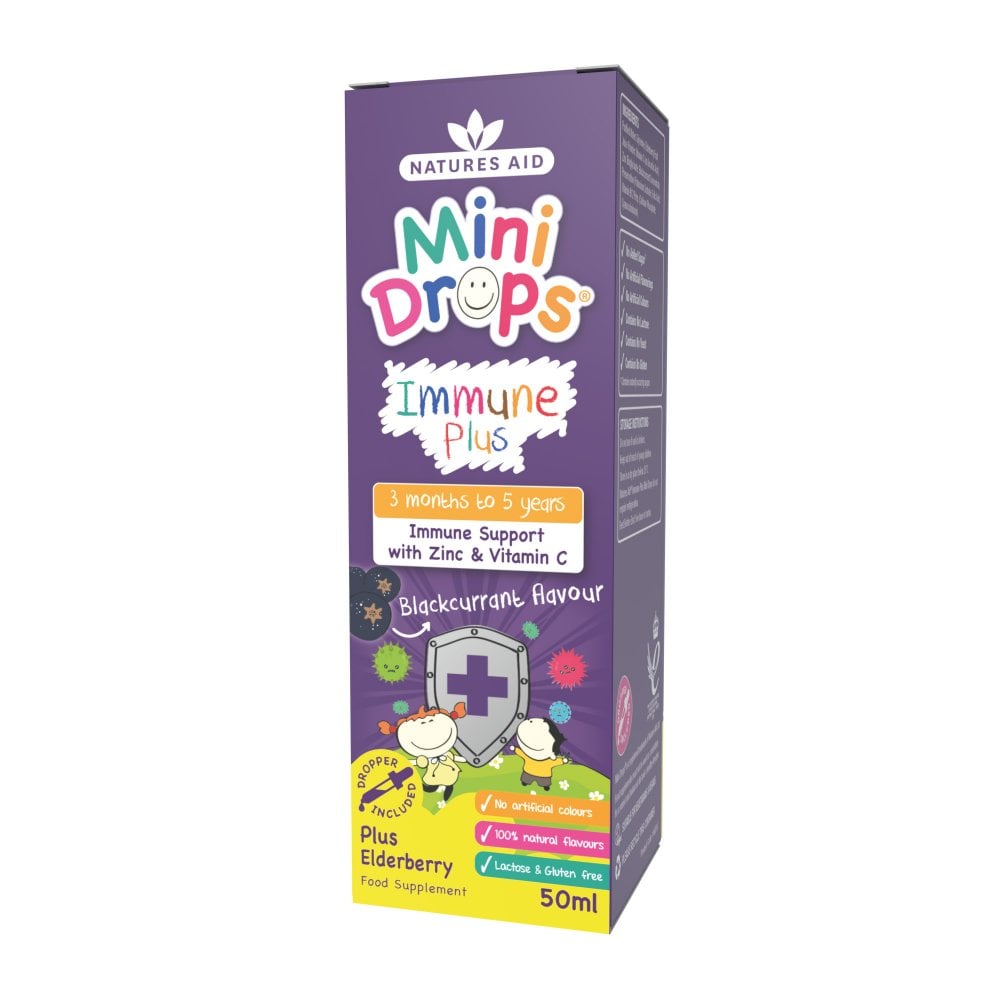 Natures Aid Mini Drops Immune Plus 50ml