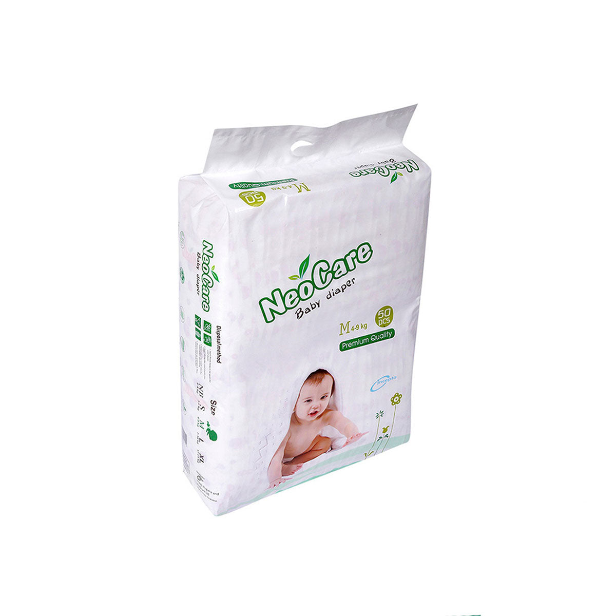 NeoCare Premium Baby Diaper Belt M (4-9 kg) 50 pcs