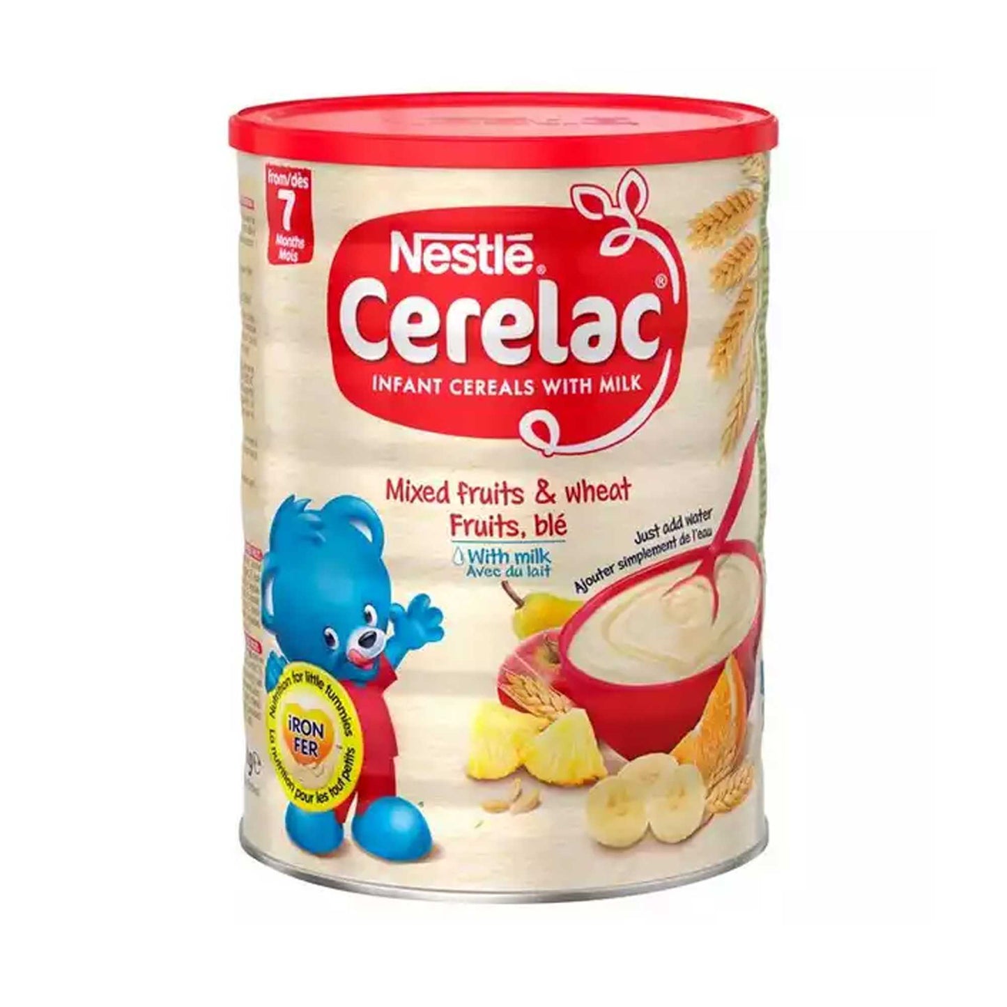 Nestle Cerelac Mixed Fruits & Wheat with Milk (From 7 Months) 1kg