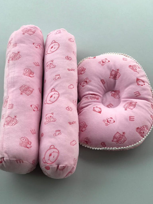 Newborn Baby 3 Pcs Pillow Set