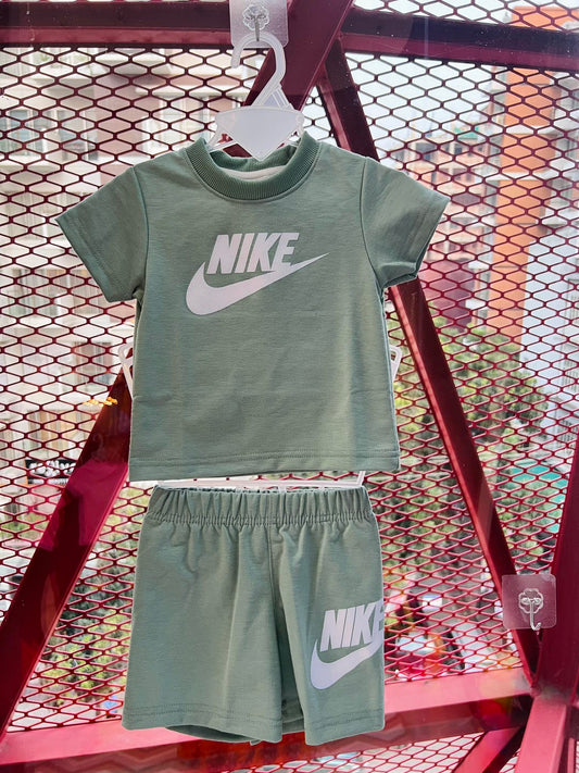 Nike (Thai) T-Shirt & Pant Set- Sea Green