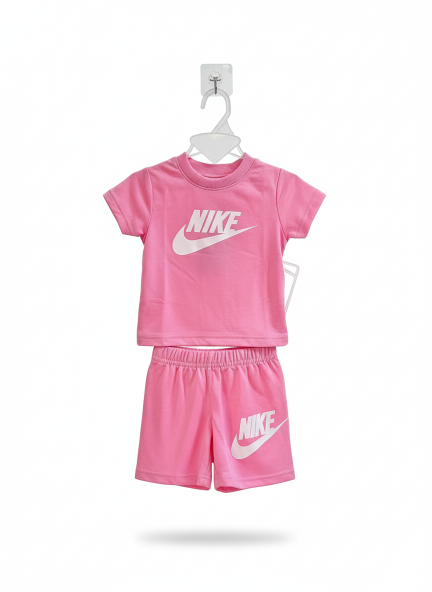 Nike (Thai) T-Shirt & Pant Set- Pink