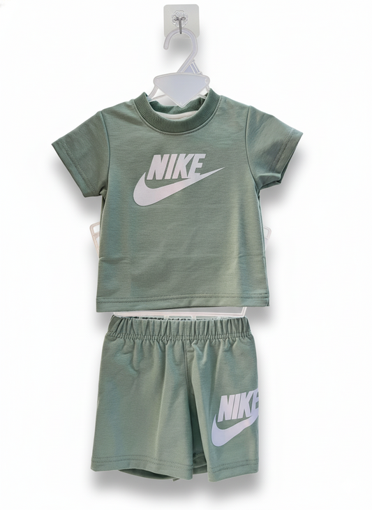 Nike (Thai) T-Shirt & Pant Set- Sea Green