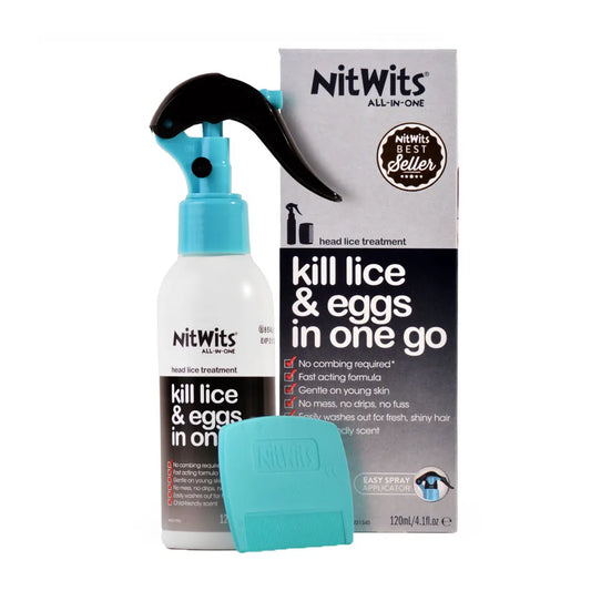 NitWits All-in-One Head Lice & Egg Treatment with Comb 120ml