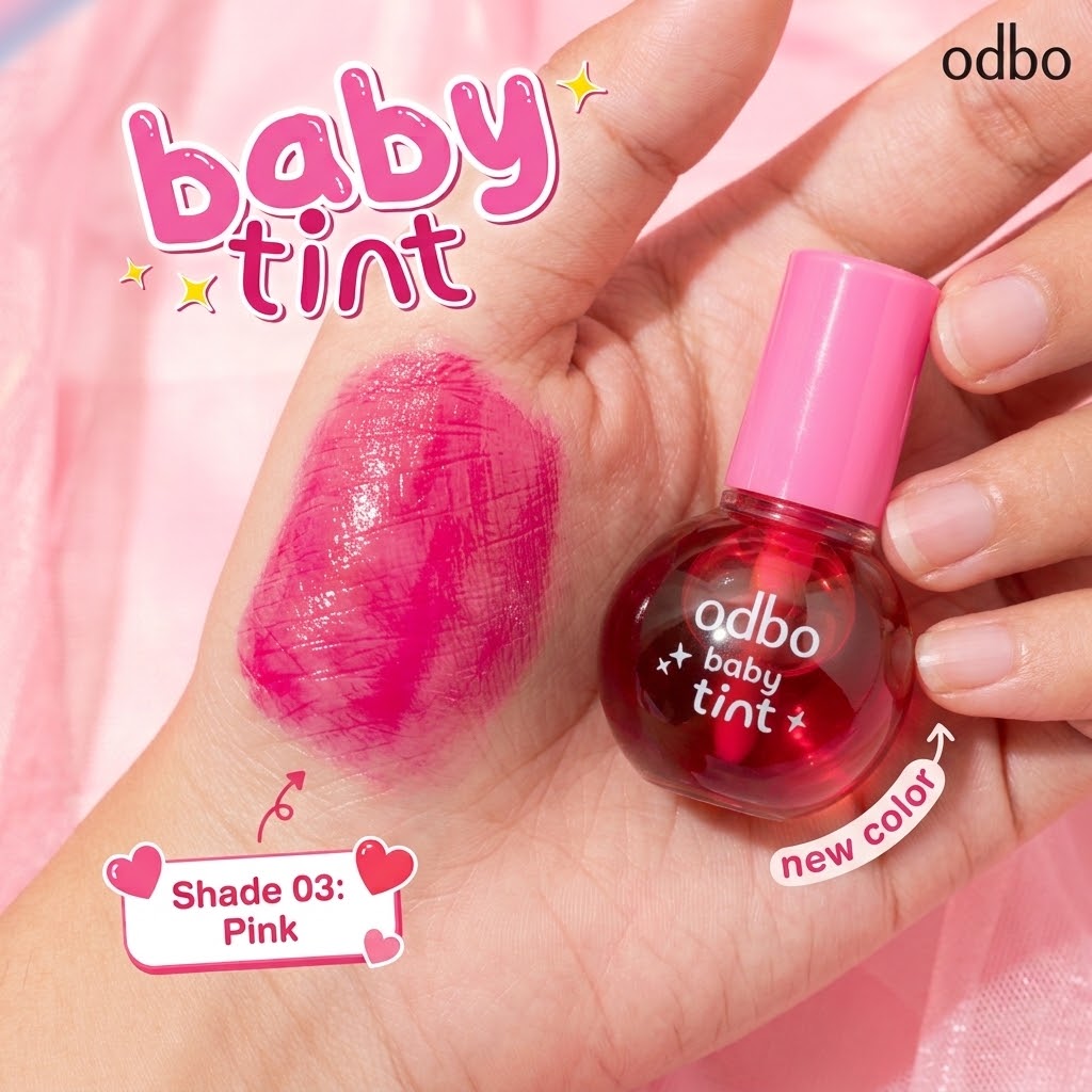 Odbo Baby Tint Lip- 03 Pink