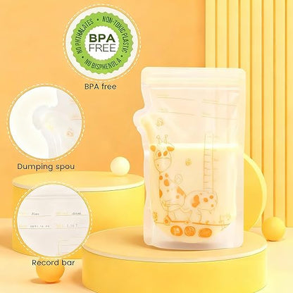 Oderra 250ml Breast Milk Storage Bags 25PCS