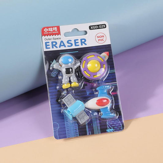 Outer-Space Eraser Set