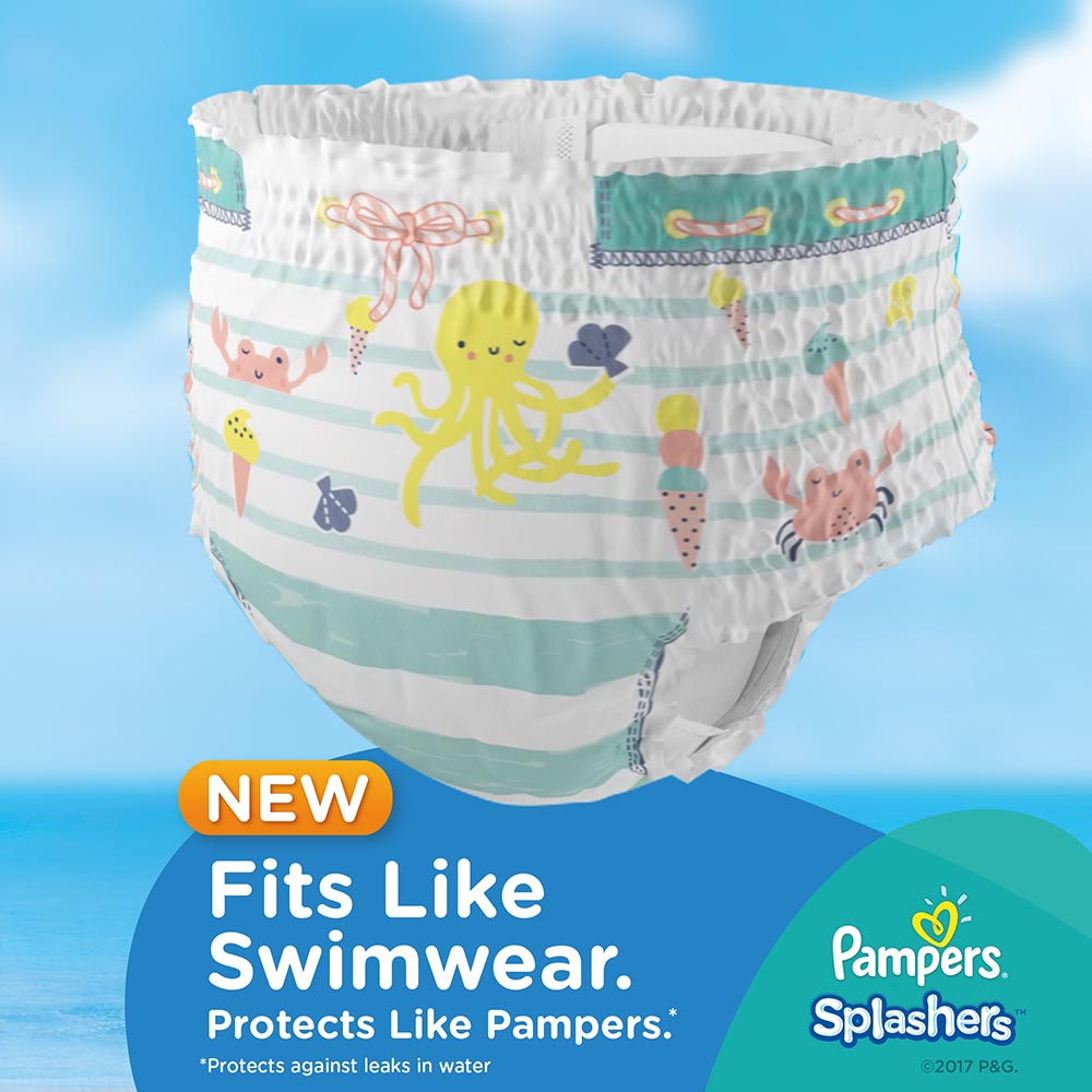 Pampers Splashers Swim Pants Size 5-6 (14kg+) 10pcs