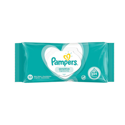 Pampers Sensitive Baby Wipes 52 Pcs