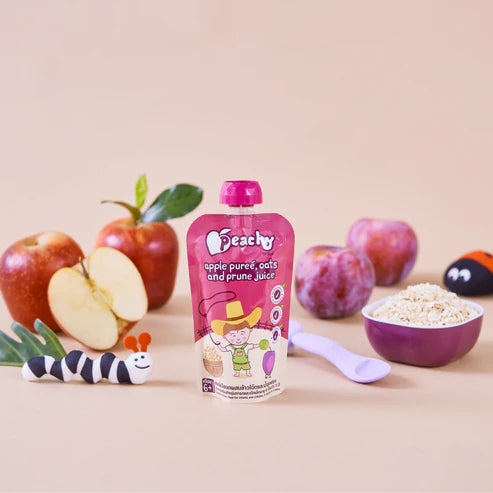 Peachy Apple, Oats and Prune Juice Puree (6m+) 110g