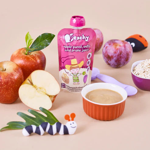 Peachy Apple, Oats and Prune Juice Puree (6m+) 110g