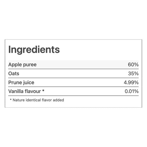 Peachy Apple, Oats and Prune Juice Puree (6m+) 110g