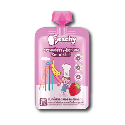 Peachy Strawberry & Banana Smoothie Puree (1Y+) 100g