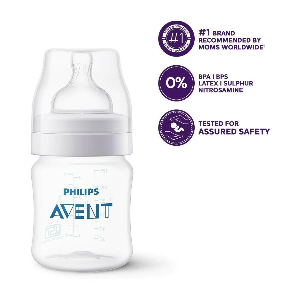 Philips Avent Anti Colic Baby Bottle (0m+) 125ml