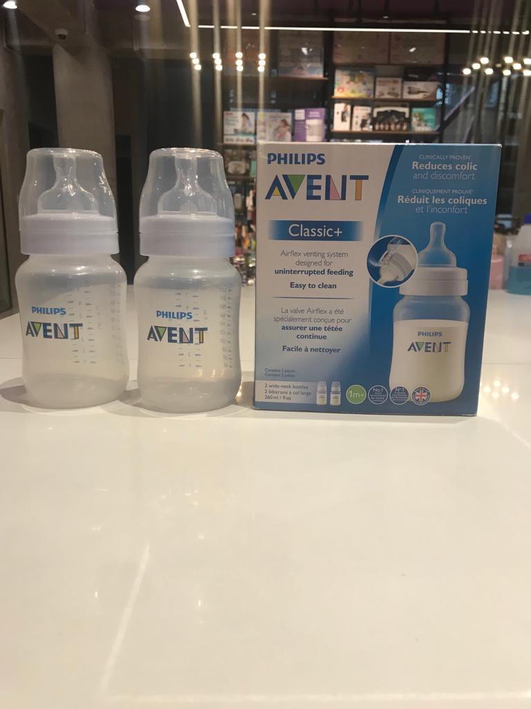 Philips Avent Classic+ Baby Bottle 2pcs 260ml (1m+)