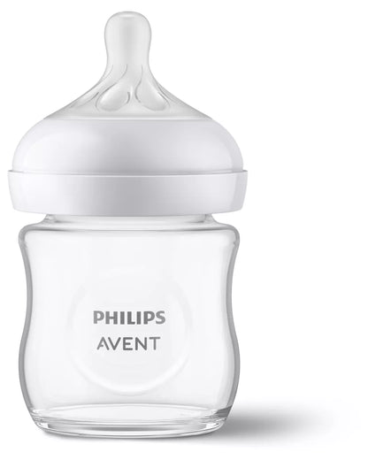 Philips Avent Natural Response Glass Baby Bottle (0m+) 120ml