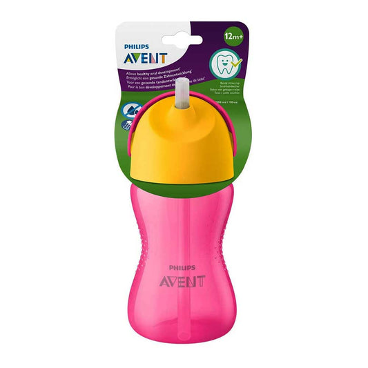 Philips Avent Straw Cup Pink 300ml (12m+)
