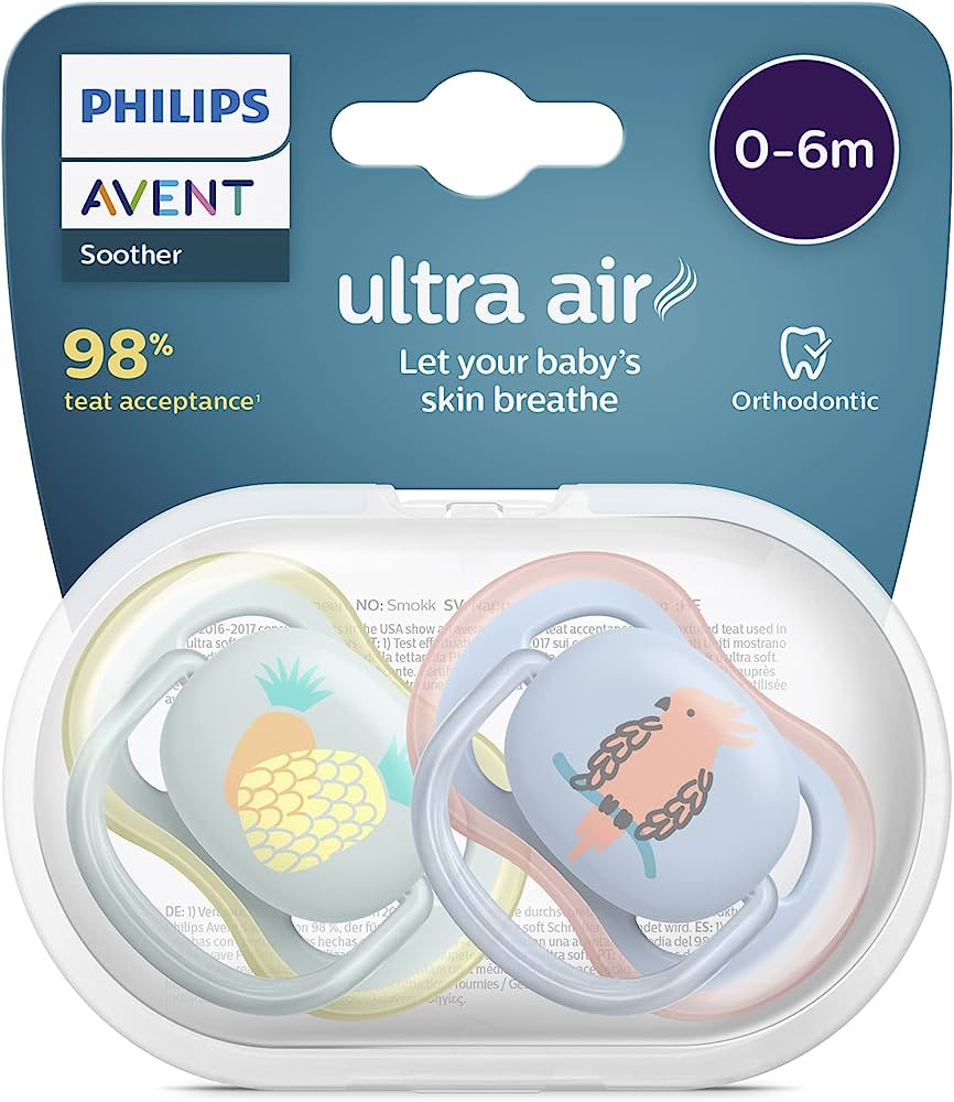 Philips Avent Ultra Air Soother (0-6m)- 2 Pcs, SCF085/12