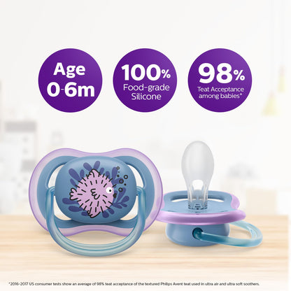 Philips Avent Ultra Air Soother (6-18m)-2 Pcs, SCF085/61