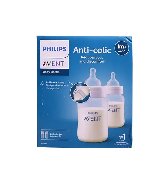 Philips Avent Anti Colic Baby Bottle 2pcs 260ml (1m+)