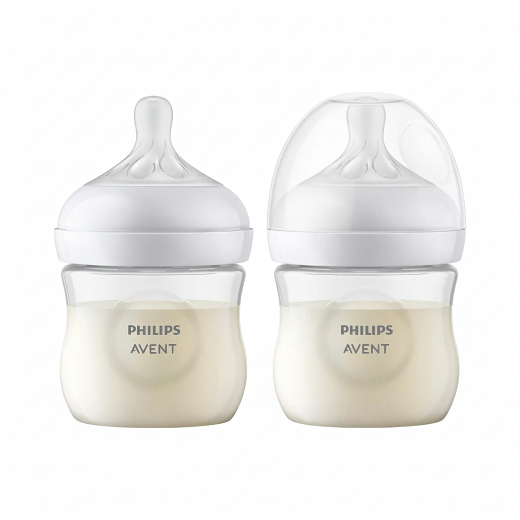 Philips Avent Natural Response Wide Neck Bottles 125ml (0-3m)- 2pcs