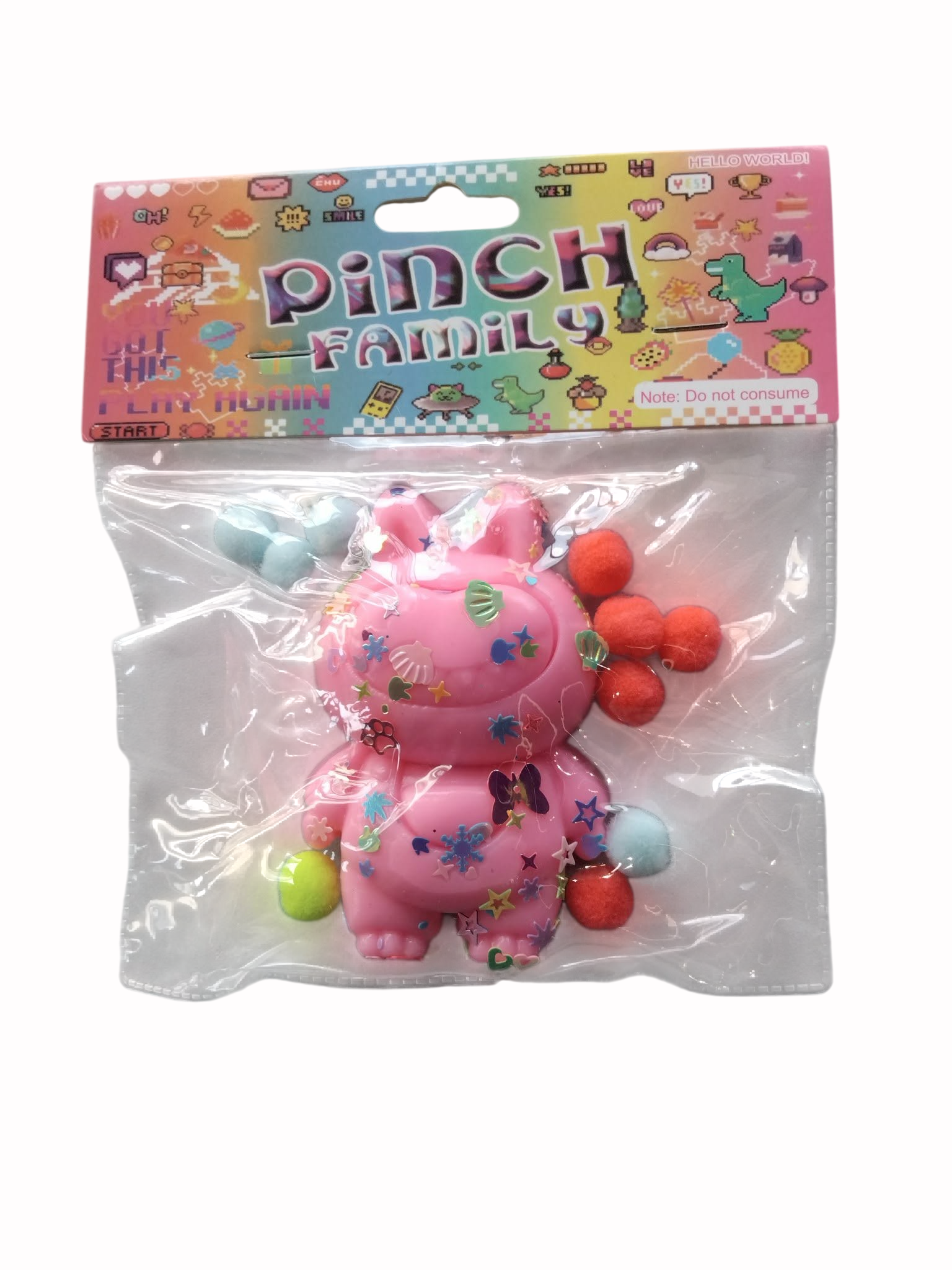Pinch Family Labubu Mini Squishy Toy 3Y+