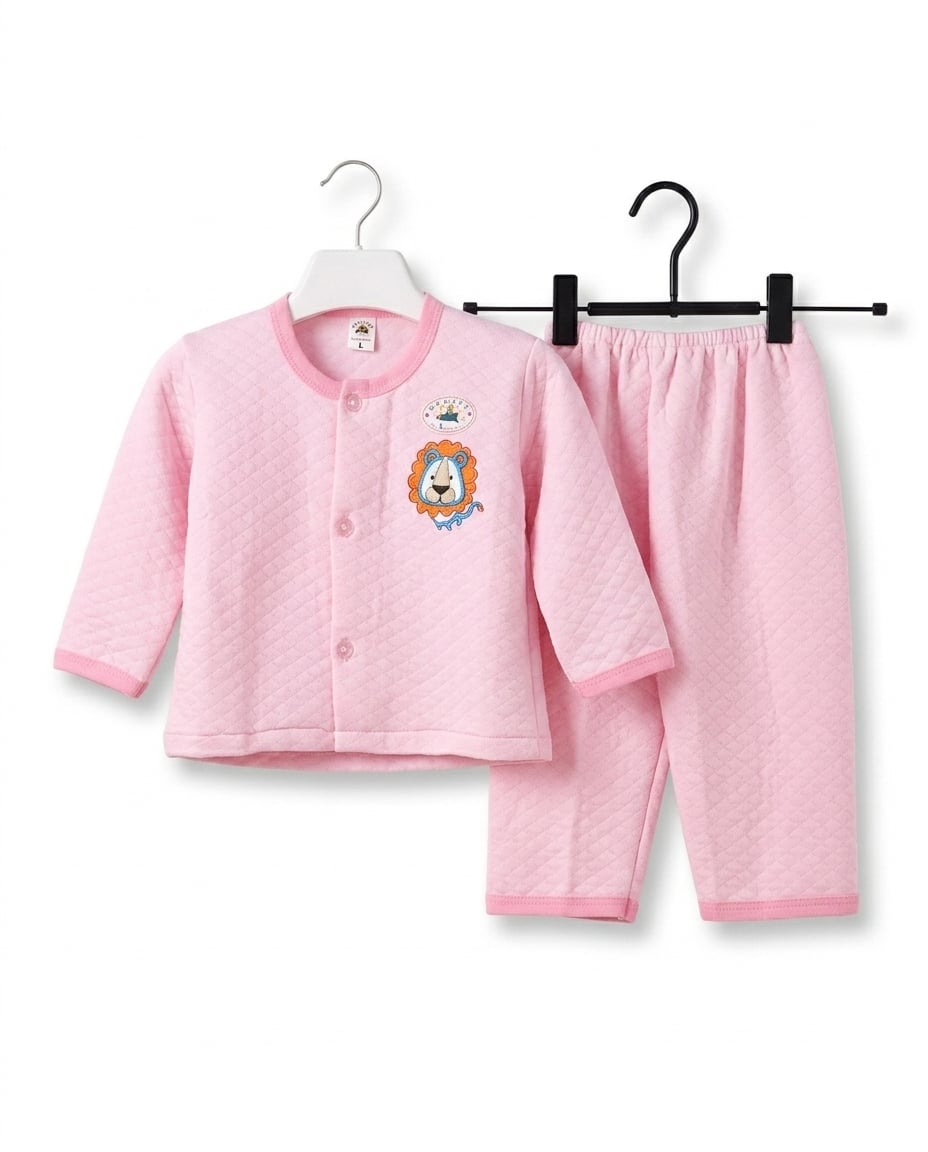 Quilted Lion Applique Baby Nightsuit (UNX) 12-18m