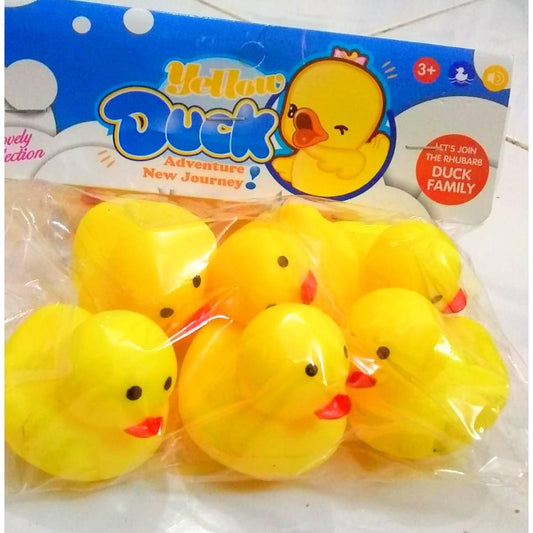 Rubber Squeeze Doll- Duck 6pcs