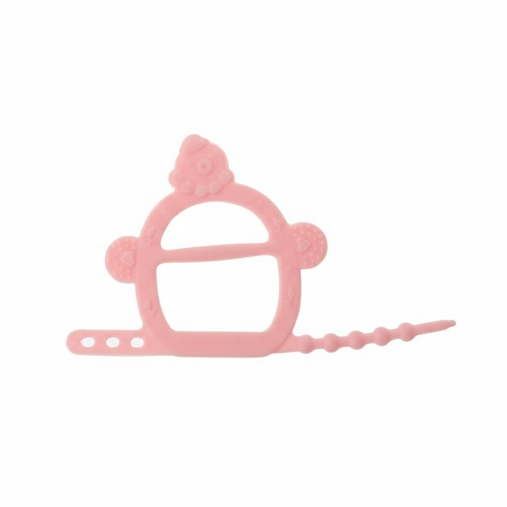 Silicon Wrist Teether Toy-Pink