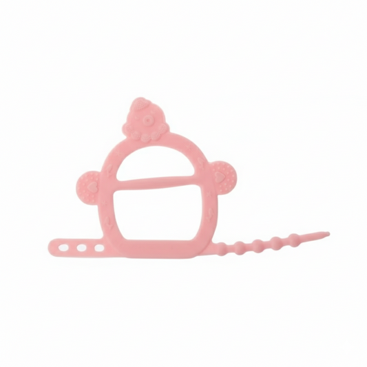Silicon Wrist Teether Toy-Pink