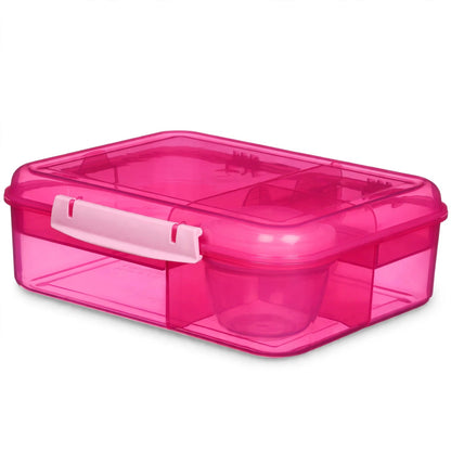 Sistema Bento Lunch Box With Yogurt Pot 1.65L- Pink