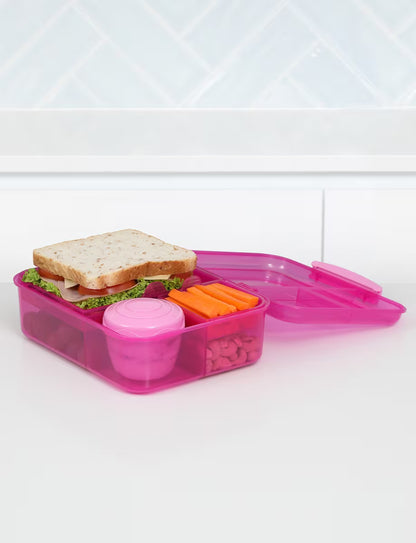 Sistema Bento Lunch Box With Yogurt Pot 1.65L- Pink